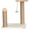 Paws&Whiskers Katzen<Kratzbaum in Beige - (B)35 x (H)44 x (T)28 cm