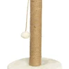 Paws&Whiskers Katzen<Kratzbaum in Beige - (H)52 x Ø 30 cm