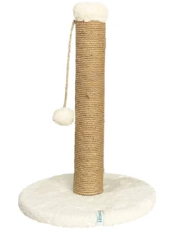 Paws&Whiskers Katzen<Kratzbaum in Beige - (H)52 x Ø 30 cm