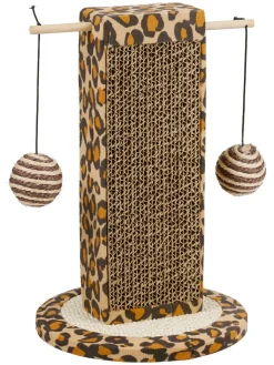 Edco Katzen<Kratzbaum in Beige/ Hellbraun - (B)21 x (H)30 x (T)20 cm