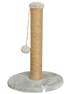 Paws&Whiskers Katzen<Kratzbaum "Koris" in Grau - (H)52 x Ø 30 cm