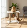 Paws&Whiskers Katzen<Kratzbaum ''Liza'' in Creme - (B)50 x (H)48 x (T)35 cm