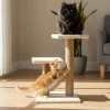 Paws&Whiskers Katzen<Kratzbaum ''Luizi'' in Beige - (B)35 x (H)44 x (T)28 cm