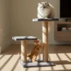 Paws&Whiskers Katzen<Kratzbaum ''Luizi'' in Grau - (B)35 x (H)44 x (T)28 cm