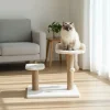 Paws&Whiskers Katzen<Kratzbaum ''Tiana'' in Weiß - (B)50 x (H)46 x (T)35 cm
