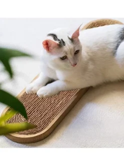 Paws&Whiskers Katzen<Kratzbrett in Beige - (L)65 x (B)15 cm