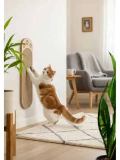 Paws&Whiskers Hunde<Kratzbrett in Hellbraun - (B)19 x (H)51 cm