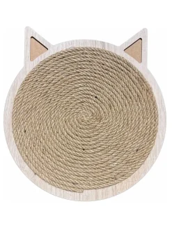 Paws&Whiskers Hunde<Kratzbrett in Hellbraun - Ø 29 cm