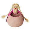 Rice Kisten & Körbe<Körbchen "Girl Shape" in Rosa - (B)39 x (H)51 x (T)32 cm