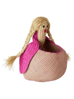 Rice Kisten & Körbe<Körbchen "Girl Shape" in Rosa - (B)39 x (H)51 x (T)32 cm
