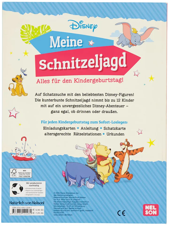 Nelson Bücher<Kreativbuch "Disney Kreative Beschäftigung: Meine Schnitzeljagd"