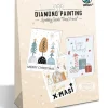 URSUS Partyzubehör & -Dekoration<Kreativset "Diamond Painting Greeting Cards - Cosy X-Mas" in Bunt