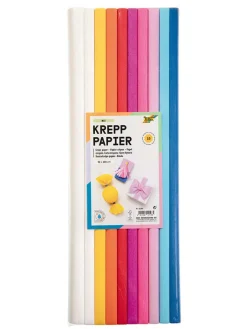 folia PAPER Kreativbedarf & Do-It-Yourself<Krepppapier-Rollen in Bunt - 10 Stück