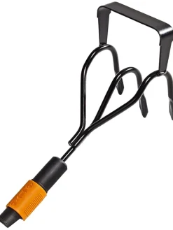 Fiskars Gartendekoration<Krümmerjäter "QuikFit" in Schwarz/ Orange