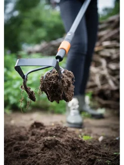 Fiskars Gartendekoration<Krümmerjäter "QuikFit" in Schwarz/ Orange