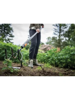 Fiskars Gartendekoration<Krümmerjäter "QuikFit" in Schwarz/ Orange