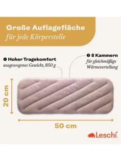 Leschi Wärmflaschen & -Kissen<Körnerkissen 100 % Bio-Baumwolle, Wärmekissen "Rechteck" in rosa