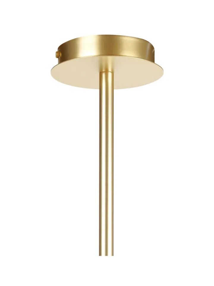 Beliani Decken- & Hängeleuchten<Kronleuchter FORBES in Gold/Weiß - (W) 80 x (H) 80 x (L) 80 cm