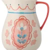 Bloomingville Gedeckter Tisch<Krug "Odina" in Rosa/ Weiß - (H)24 x Ø 17 cm