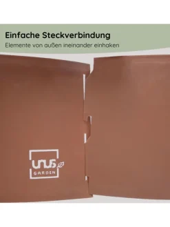 UNUS Gartendekoration<Kräuterschnecke Rostoptik in Braun