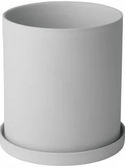 Blomus Kerzen, Vasen & Mehr<Kräutertopf "Nona" in Hellgrau - Ø 12,5 cm