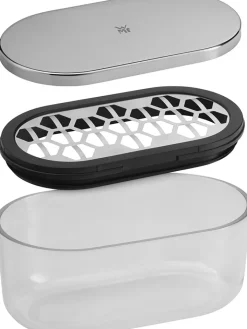 WMF Koch- & Backutensilien<Käsereibe in Schwarz/ Silber - (B)15 x (H)7 x (T)8,5 cm