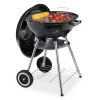 relaxdays Grillen<Kugelgrill in Schwarz