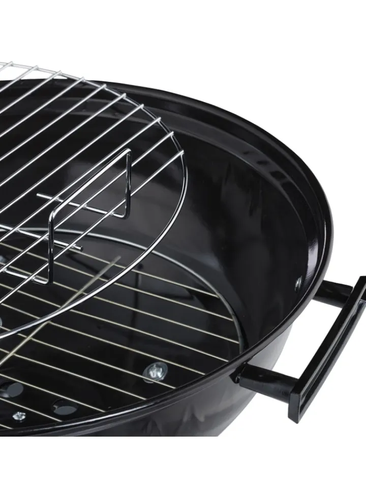 relaxdays Grillen<Kugelgrill in Schwarz