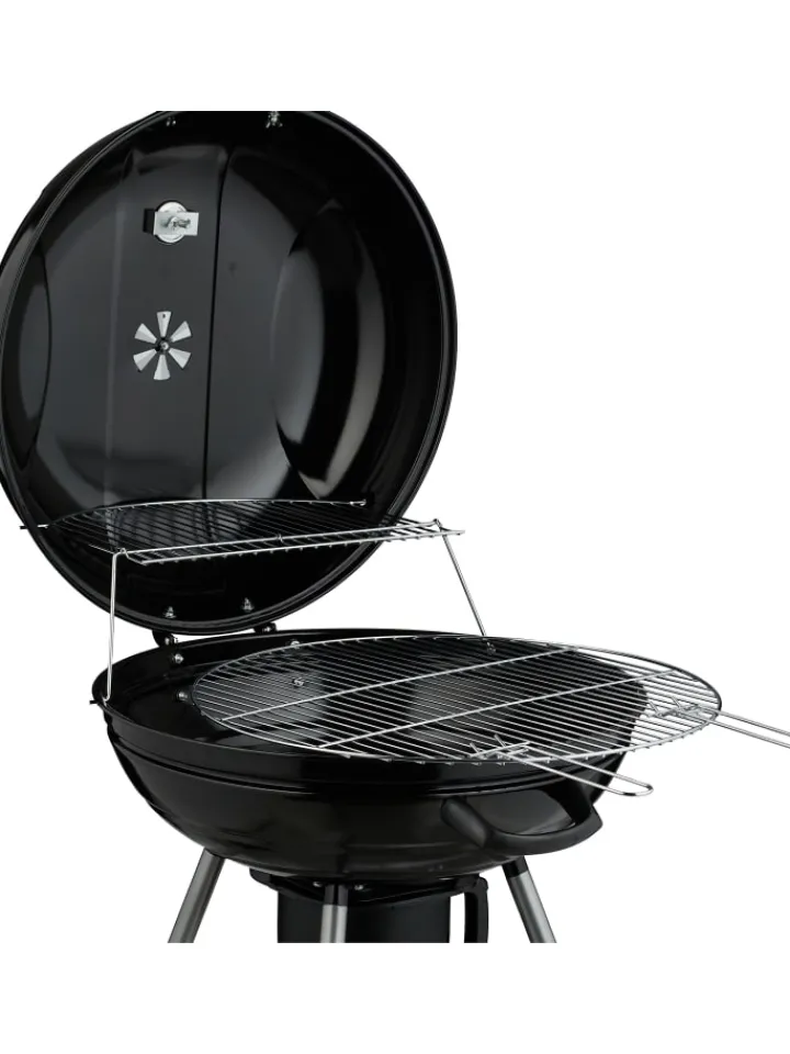 relaxdays Grillen<Kugelgrill in Schwarz - Ø 53 cm