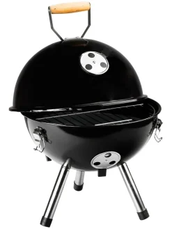 Chefware Grillen<Kugelgrill in Schwarz - (H)45 x Ø 30 cm