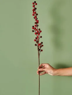 BELLA MAISON Kerzen, Vasen & Mehr<Kunstpflanze "Christmas Dal" in Rot - (H)75 cm