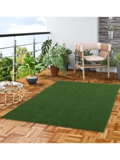 Snapstyle Outdoorteppiche<Kunstrasen Rasenteppich mit Noppen Kingston in Grün Mix