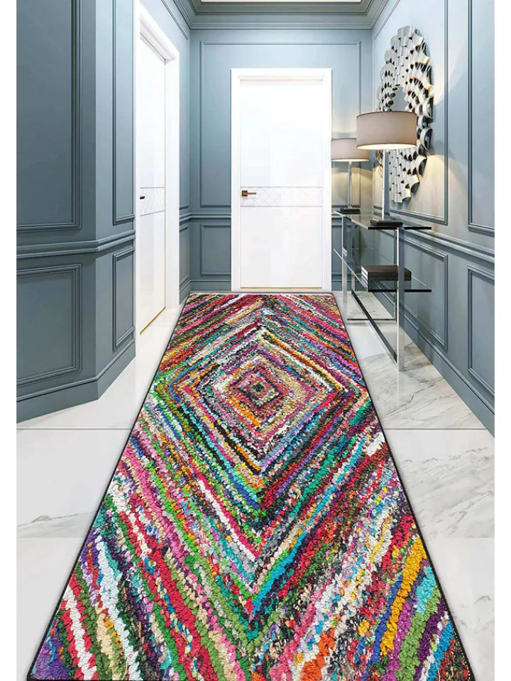 ABERTO DESIGN Teppiche & Fußmatten<Kurzflor-Läufer in Bunt