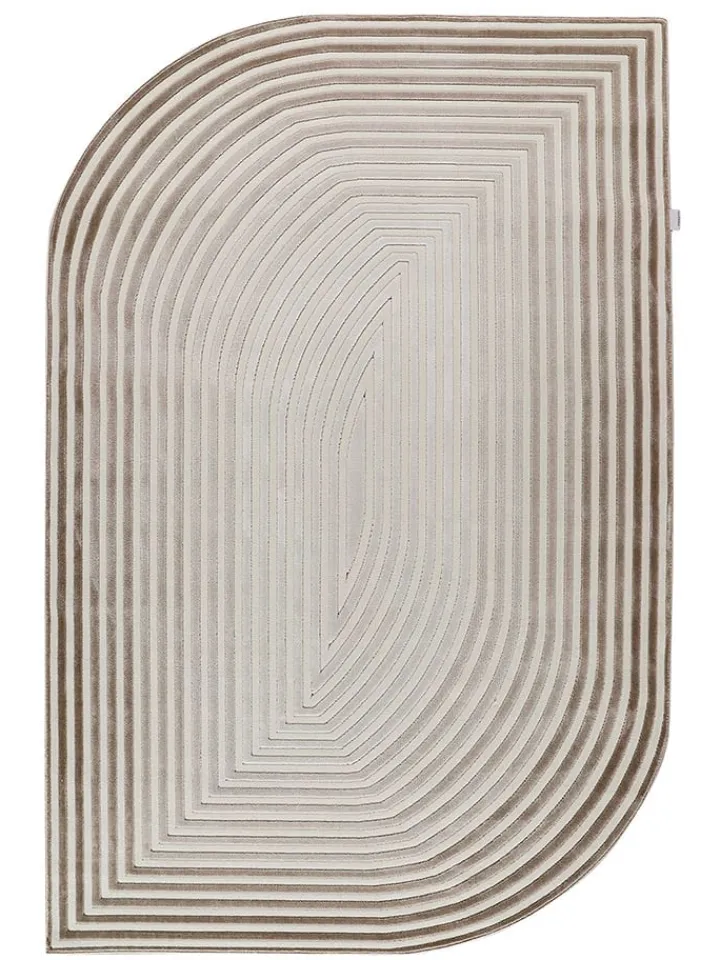 Conceptum Hypnose Teppiche & Fußmatten<Kurzflor-Teppich ''Amorf - Ar004'' in Beige/ Hellbraun