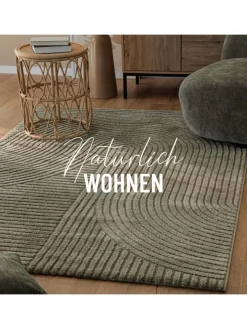 Wecon Home Teppiche & Fußmatten<Kurzflorteppich Bolen in oliv grün