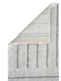 ABERTO DESIGN Teppiche & Fußmatten<Kurzflor-Teppich "Claude" in Hellgrau