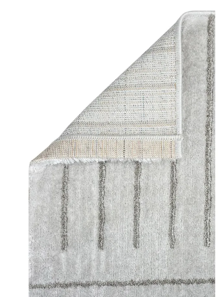ABERTO DESIGN Teppiche & Fußmatten<Kurzflor-Teppich "Claude" in Hellgrau