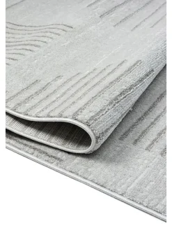 ABERTO DESIGN Teppiche & Fußmatten<Kurzflor-Teppich "Claude" in Hellgrau