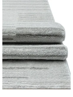 ABERTO DESIGN Teppiche & Fußmatten<Kurzflor-Teppich "Claude" in Hellgrau