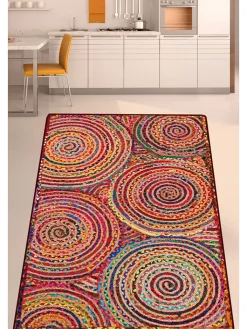 Conceptum Hypnose Teppiche & Fußmatten<Kurzflor-Teppich ''Crop Circle'' in Bunt