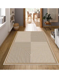 CARPET DIEM Teppiche & Fußmatten<Kurzflor-Teppich in Beige/ Hellbraun/ Braun
