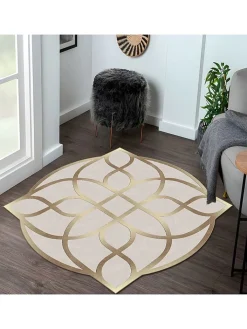 CARPET DIEM Teppiche & Fußmatten<Kurzflor-Teppich in Beige/ Gold