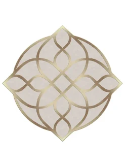 CARPET DIEM Teppiche & Fußmatten<Kurzflor-Teppich in Beige/ Gold