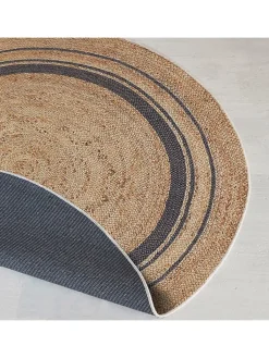 ABERTO DESIGN Teppiche & Fußmatten<Kurzflor-Teppich in Beige/ Dunkelblau
