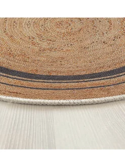 ABERTO DESIGN Teppiche & Fußmatten<Kurzflor-Teppich in Beige/ Dunkelblau