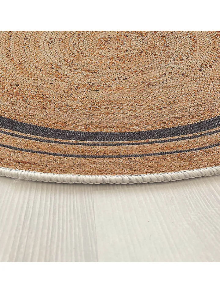 ABERTO DESIGN Teppiche & Fußmatten<Kurzflor-Teppich in Beige/ Dunkelblau