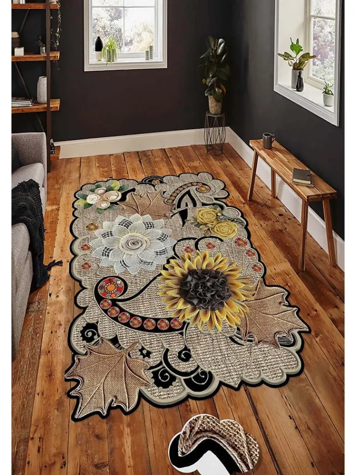 Mioli Teppiche & Fußmatten<Kurzflor-Teppich in Beige/ Gelb