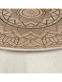ABERTO DESIGN Teppiche & Fußmatten<Kurzflor-Teppich in Beige/ Bunt