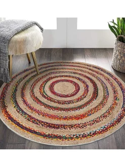 ABERTO DESIGN Teppiche & Fußmatten<Kurzflor-Teppich in Beige/ Rot