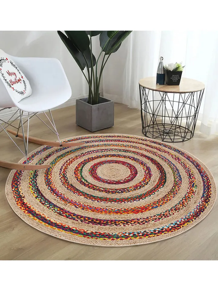ABERTO DESIGN Teppiche & Fußmatten<Kurzflor-Teppich in Beige/ Rot